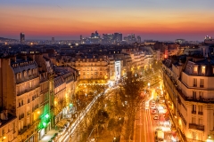 La Défense depuis Pigalle